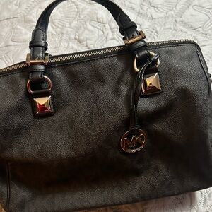Michael Kors Black purse with Silver Accents